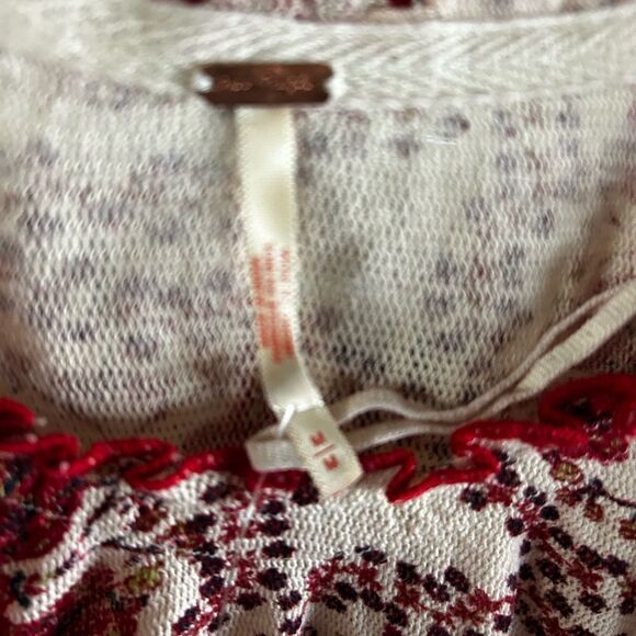 NWT Oh My Baby Tee by Free People in Sand Combo Size: M - Picture 9 of 11